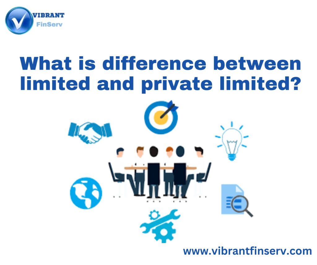 Difference between limited and private limited