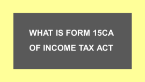 Form 15CA 