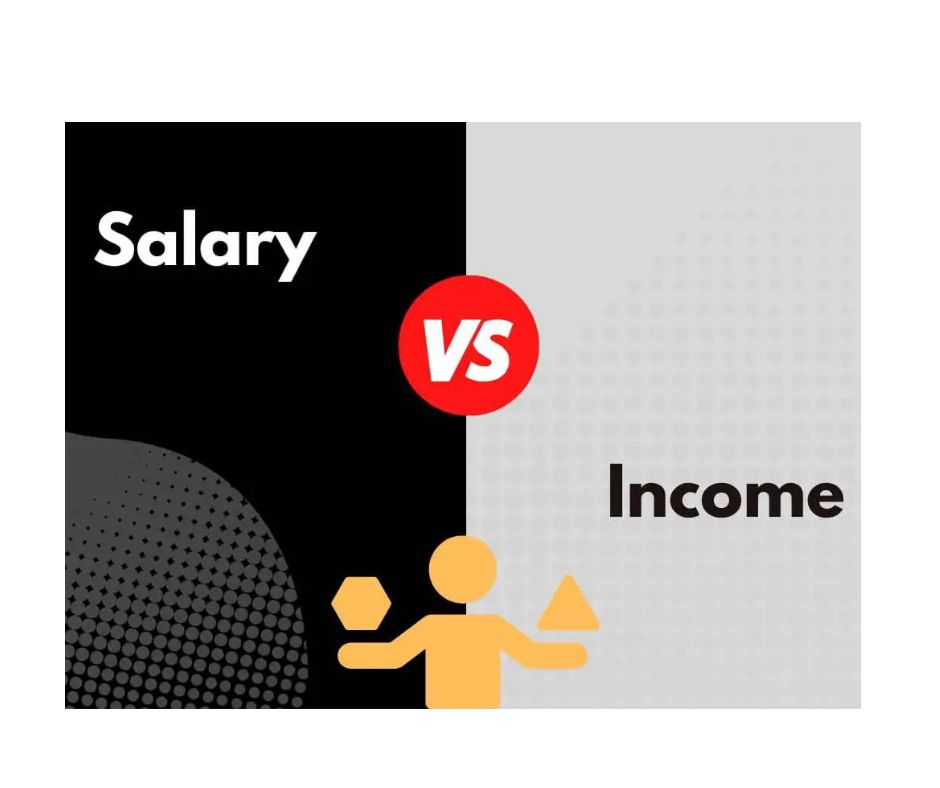 Difference between income and salary
