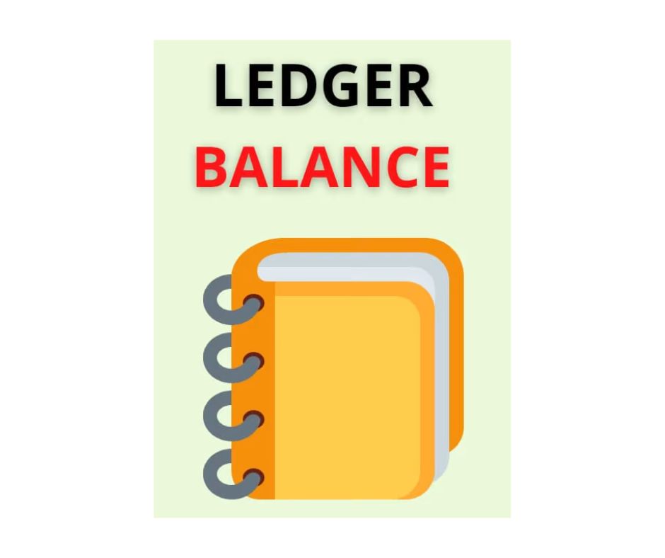 Ledger balance in GST