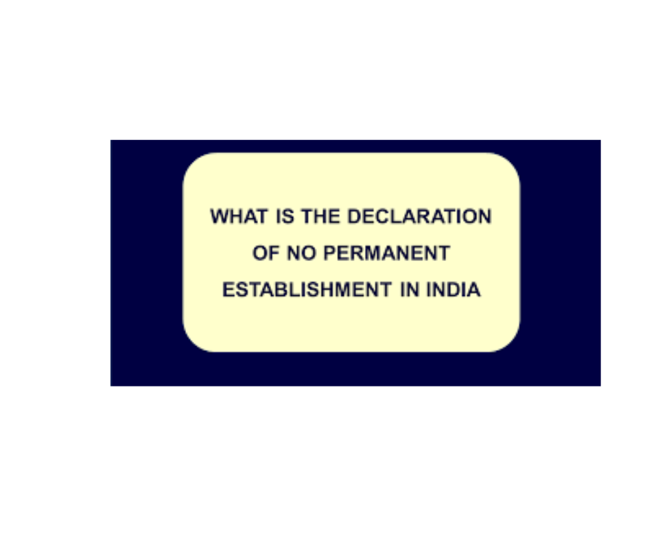 Permanent Establishment Certificate