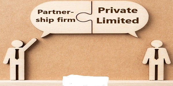 Change Pvt Ltd company to partnership firm