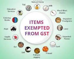 GST-exempt categories