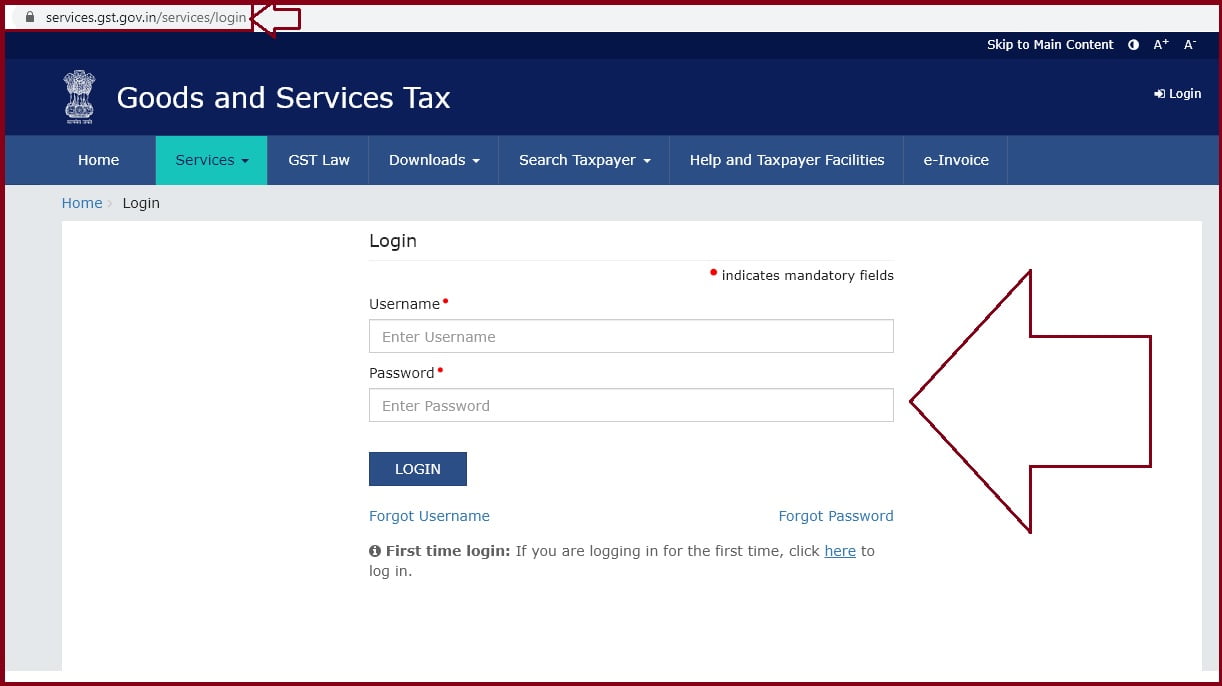 Goods and Services Tax portal