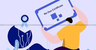 No dues certificate