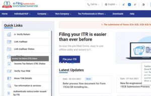 How to check ITR filing status
