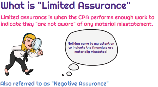 Limited assurance audit