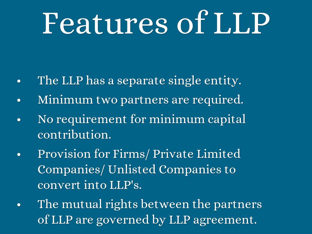 LLP and its features