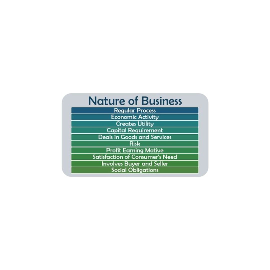 Nature of business