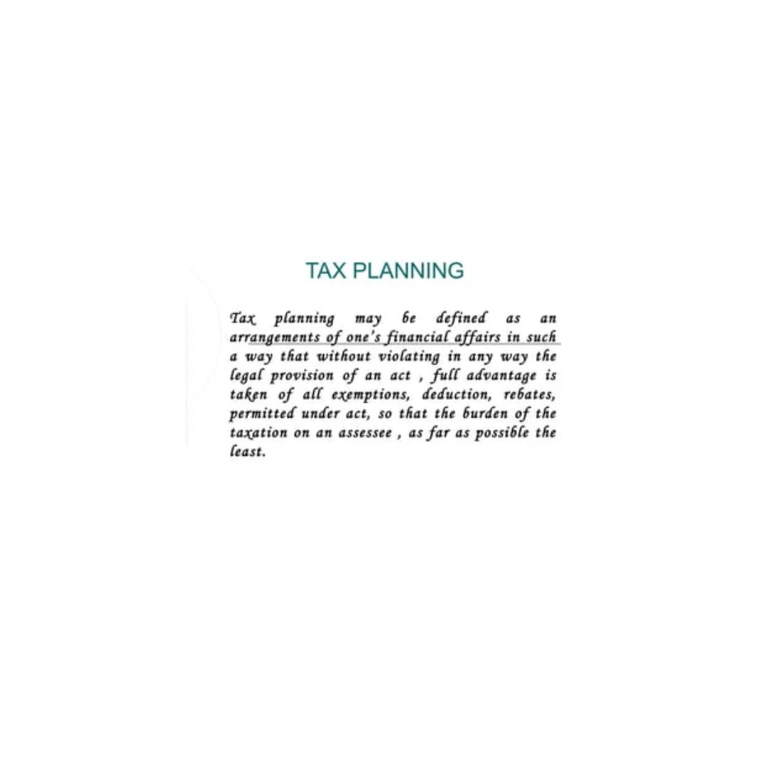 Tax planning fees