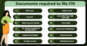 Require Documents for File ITR
