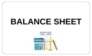 Balance sheet for Furniture and Appliances