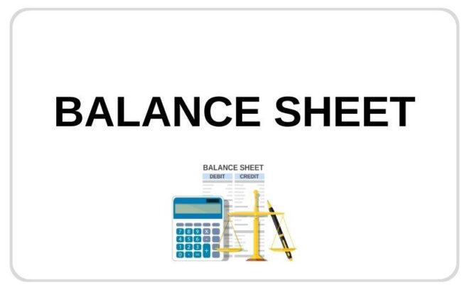 Balance Sheet for Dental and Medical