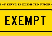 GST Exempted Services